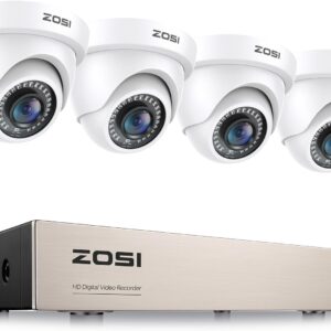 ZOSI 3K Lite 8CH H.265+ Home Security Camera System with AI Human