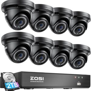 ZOSI 8 Channel 8MP 4K PoE Home Security Camera System
