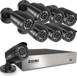 ZOSI 3K Lite 8CH Home Security Camera System Outdoor Indoor, AI Human